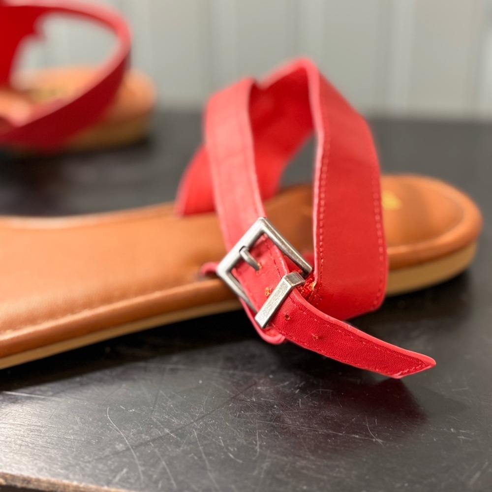 Mia Red Brown Calista Sandal Size 10 - Picture 4 of 7